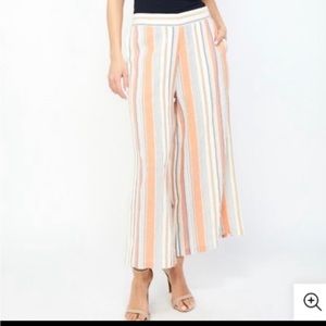Rd + Koko Anthropologie striped pull on cotton pants medium